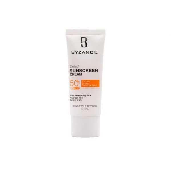 ضد آفتاب رنگی پوست خشک بیزانس SPF50 برنز